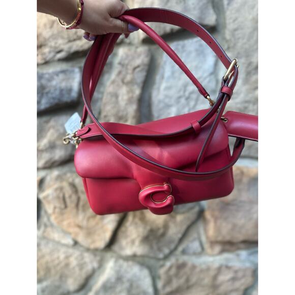 COACH NWT Leather Tabby Pink Pillow Rectangular Crossbody Bag - Picture 7 of 11